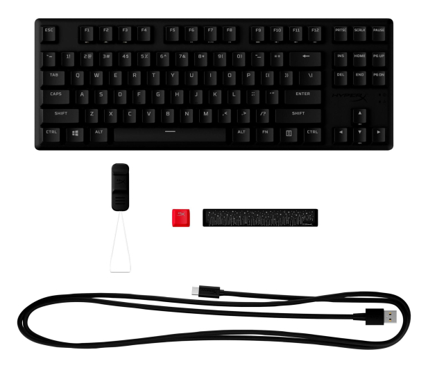 HYPERX Alloy Origins Core PBT Aqua 639N9AA - 1309513 - zdjęcie 6